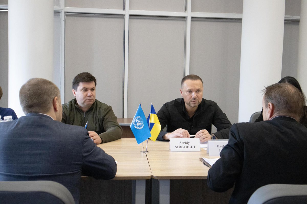 EduCannotWait's tweet photo. Productive meeting during #ECW's mission to #Ukraine🇺🇦 with @Mon_Ukraine in Kyiv and ECW's @GrahamALang + @EddieDutton

#ECW is working closely w/ministry to ensure crisis-affected children &amp; adolescents in the country can continue accessing safe, inclusive &amp; quality #education! https://t.co/6IeQD2e23v