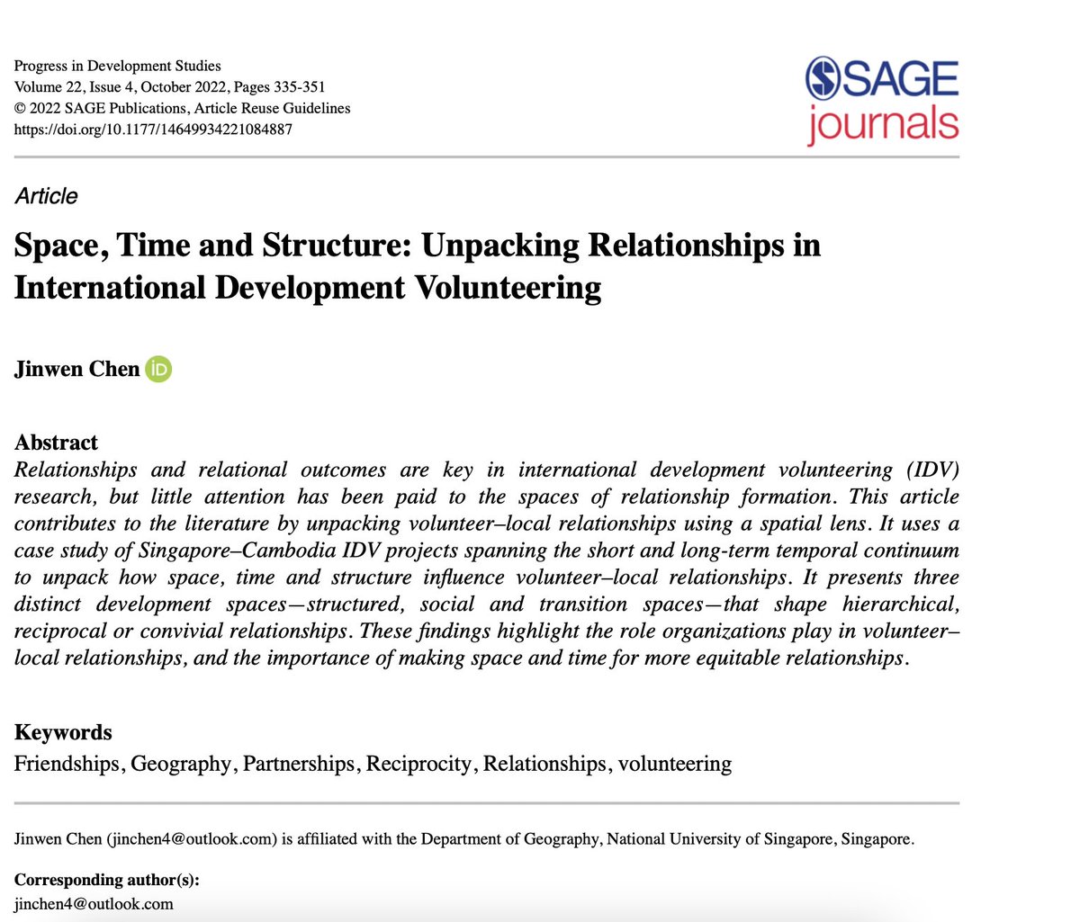 Progress in Development Studies tweet media