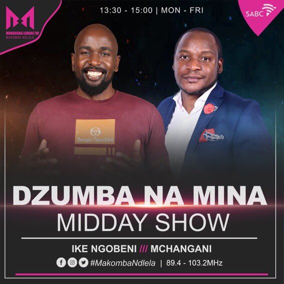 Munghana's tweet photo. [Emoyeni] @DzumbaNaMinaML na @NgobeniIke hi vuhumelerisi bya @mchangan. Ahi tiphini swin’we hi tinjamba ehenhla ka tinjamba #XMA17 #VunangaIVutomi https://t.co/OSUOovVL6i