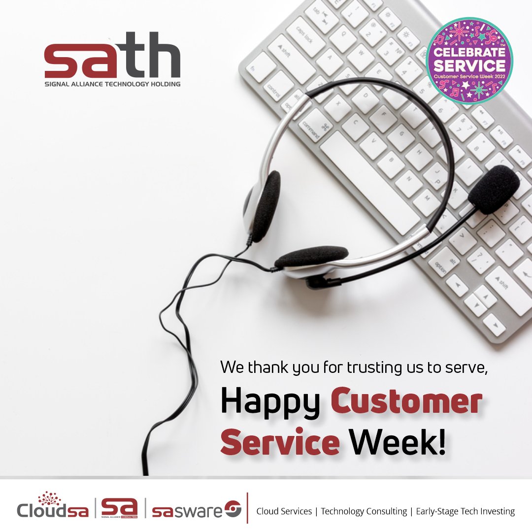 satholding's tweet photo. Our customers are one of our most important stakeholders. Thank you for always choosing us!
#HappyCustomerServiceWeek #SATH #HumansofSATH #WeCare #WeAreFutureReady #CustomerService #Technology #innovation https://t.co/8l4ct2FEso