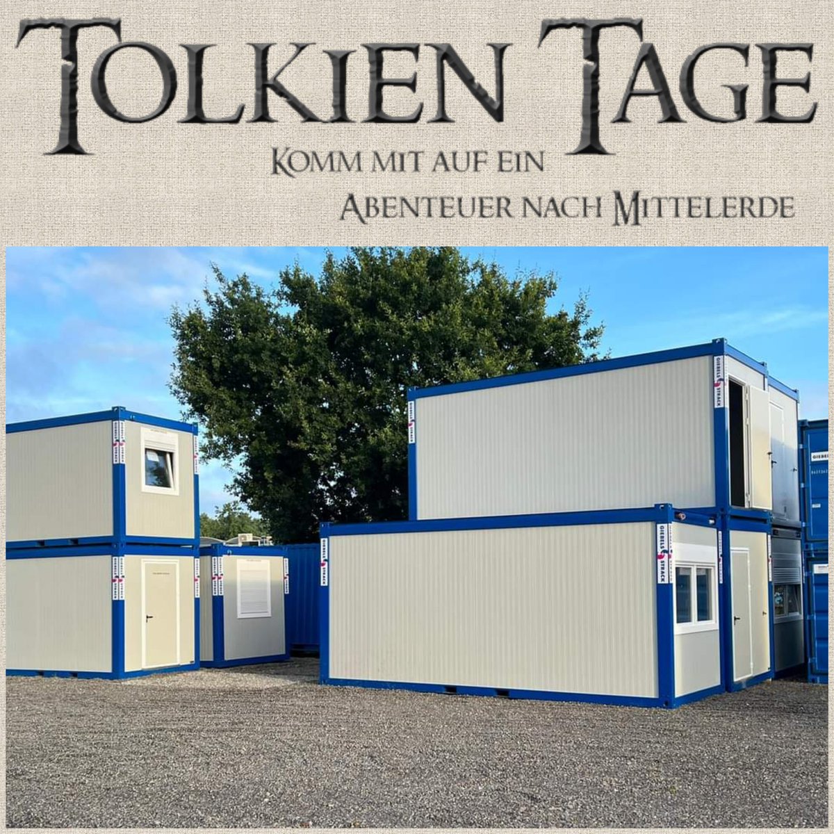 tolkien_ndrh's tweet photo. Da es in #Geldern kaum noch #Übernachtungsmöglichkeiten gibt und ihr auch zusätzlich noch pendeln müsstet, haben wir nach weiteren Möglichkeiten für euch gesucht.
Wir haben die Möglichkeit euch #Wohncontainer anzubieten: https://t.co/C7dAh8MNvI
#tolkientage #tolkien #lotr https://t.co/NNQp55Bcm9