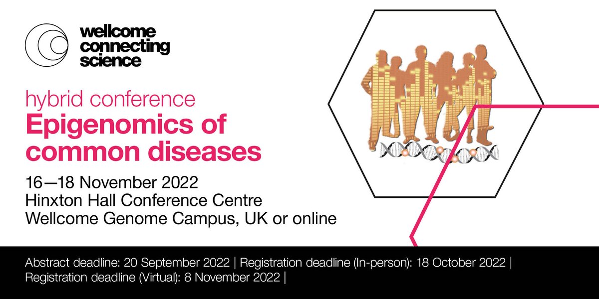 eventsWCS's tweet photo. 📰Our latest article:‘Epic #epigenomics: where is it taking us?’ explores the new technologies  revolutionising research into common diseases &amp; disease mechanisms➡️https://t.co/ErMoibamq5

🗣️Participate in discussion on this at #ECD22
⏰Register by 18 Oct: https://t.co/pgMqD8L1XL https://t.co/glCcEk0Izj