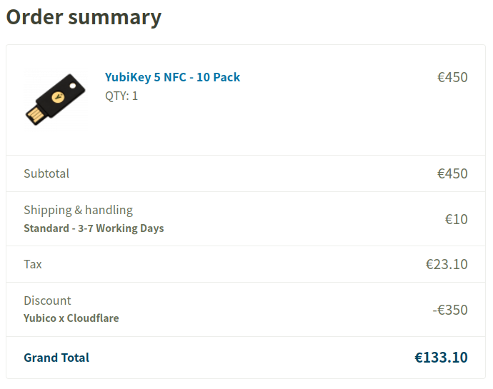 jonasclaesbe's tweet photo. Thank you so much @Cloudflare!
I just bought 10 @Yubico #Yubikeys for my fellow IT students!

Lives are actually getting safer by doing these discounts!

@ThomasMoreBE @CloudflareLove #CyberSecurity #Discount #2FA #Students #IT https://t.co/3ivQqfQGpW