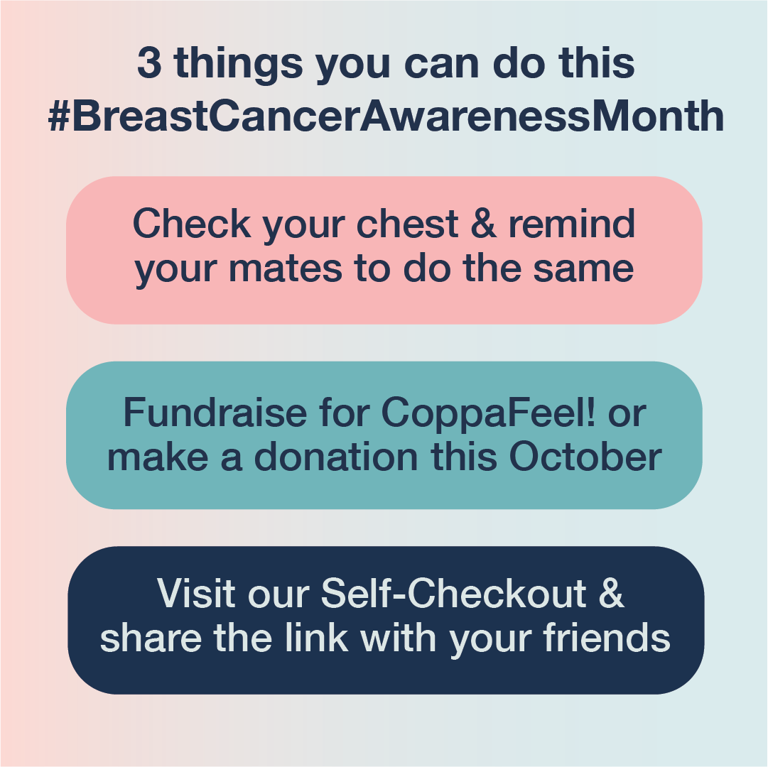 CoppaFeelPeople's tweet photo. CoppaFeel! exists to give every person the best possible chance of surviving breast cancer and #BreastCancerAwarenessMonth is a huge moment for us to do that. Here's a reminder of why raising this awareness is so crucial &amp; what you can do to support this month 💖 https://t.co/P2enLR7pRA