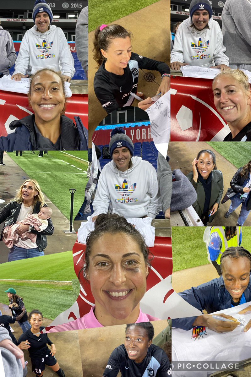 edders23's tweet photo. Another short but sweet trip across the pond is complete. 4 months apart - to see 1st home &amp; last home game for @GothamFC. Finally got to see @alikrieger play. Maybe next time I’ll get to see @Ashlyn_Harris too!! https://t.co/c2FrGJEerB