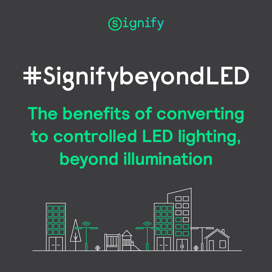 SignifyCompany's tweet photo. Switching to LED lighting is valuable, but we want you to know what the benefits of converting to connected LED lighting are, beyond illumination - that's why we're doing #SignifyBeyondLED. Follow us for more over the next few weeks!
#BrightenAmerica #BrighterLivesBetterWorld https://t.co/UxouxtacYJ