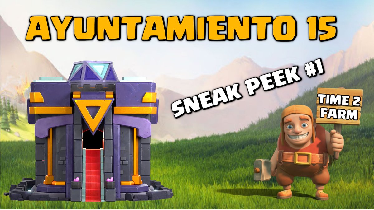 🔴 NUEVO VÍDEO 

🏛️ Llega el AYUNTAMIENTO 15 a <a href="/ClashofClans/">Clash of Clans</a> 

🔥 SNEAK PEEK #1 

✅ TH15 con sus 5 niveles
✅ Nuevos niveles de DEFENSAS
✅ Nuevos niveles de HÉROES
✅ Nuevos niveles de TROPAS y HECHIZOS
✅ Nuevos niveles de TRAMPAS, MUROS, EDIFICIOS

👉 youtu.be/x7Az5HaZOvw