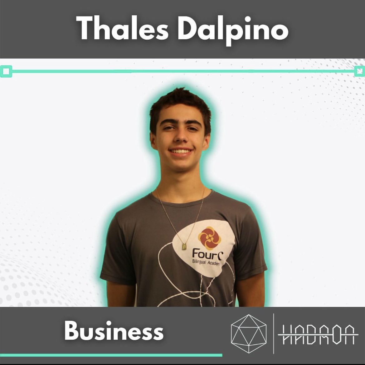 teamhadron's tweet photo. This is Thales, from the entrepreneurship team. With a lot of confidence, extroversion and discipline, he is responsible for raising funds and the contact with the team's sponsors.

#flinschools #flinschoolsbrazil #flinschoolsbrasil #flinschools2022 #hadronparticle https://t.co/GAMOio9gmN