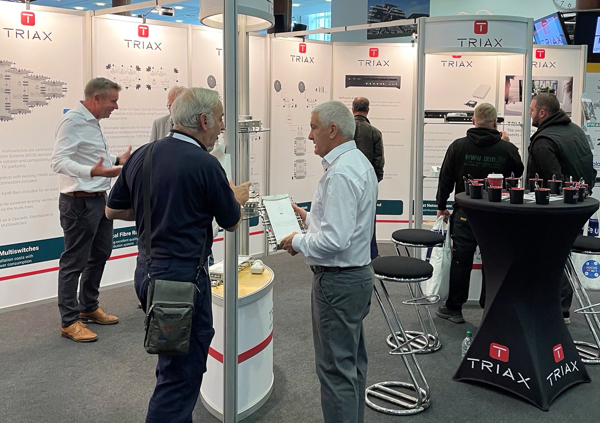 Brilliant day at the #alltradeshow so far.  Thanks to everyone who’s visited the TRIAX stand. Lots of interest in Multiswitches and Optical Fibre.