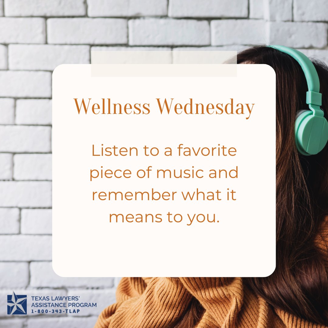 Need a mid-week pick-me-up? @TLAPHelps has great #wellness advice on all days of the week. What's your #feelgood song? 