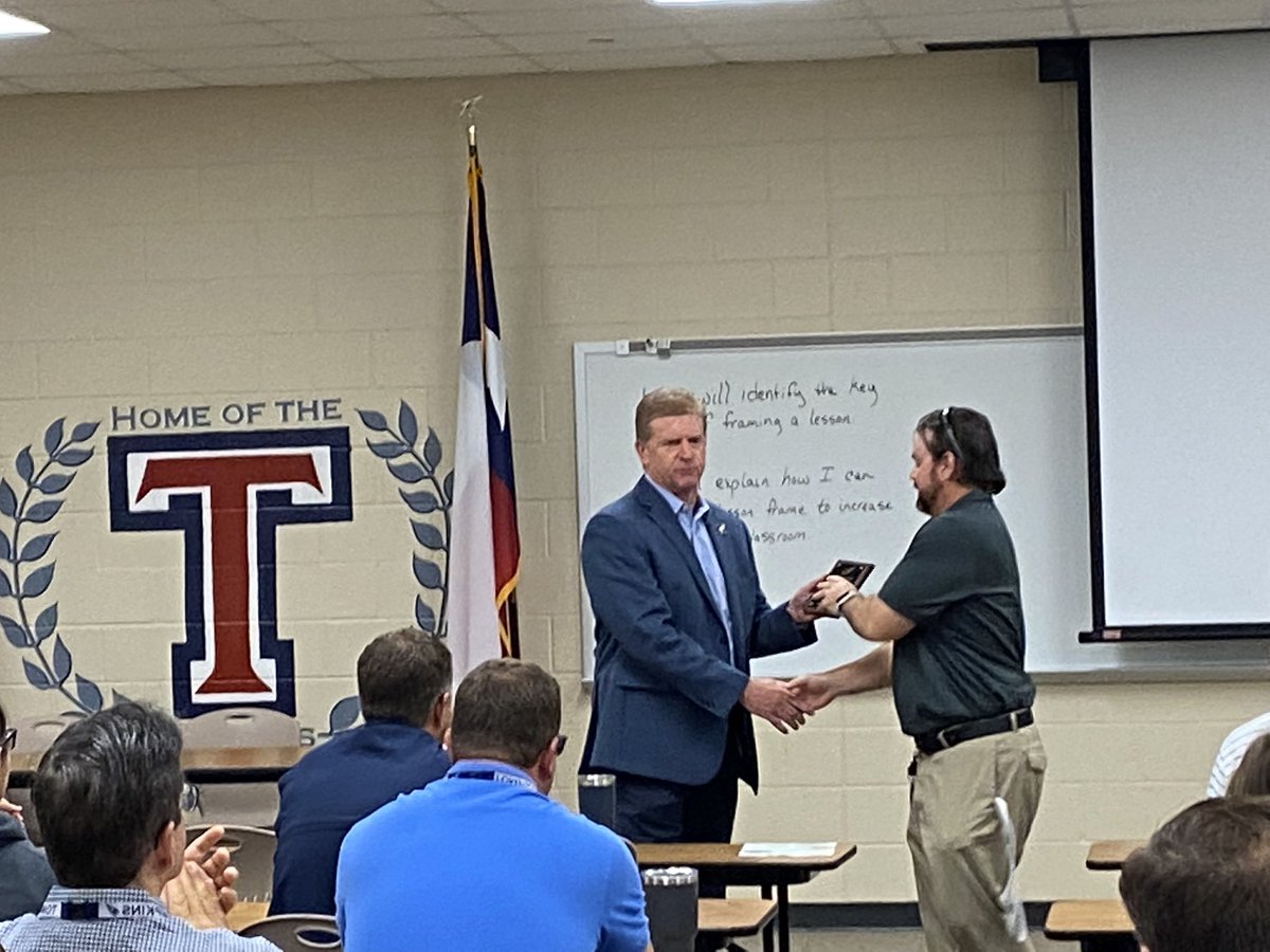 OTHSFalcsSoccer's tweet photo. Congratulations to our very own Coach Jones.  He received the Long Haul Hero Award today at Tompkins HS.  He’s put in 10 years of hard work building this program up to the success that it is today. https://t.co/FfT5MWvvyC