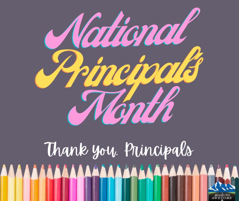 DarrinMPeppard's tweet photo. The greatest job I’ve ever held was being a high school principal. The impact principals have on their schools in incredible- from our team at @_RoadToAwesome_ Happy #NationalPrincipalsMonth and thank you #principals for all you do 🙌
#RoadToAwesome #leadupchat #prinleaderchat https://t.co/XzsFHZXPgs