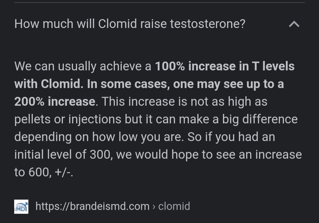 Clomid and clomiphine are the same thing by the way 🤷🏼‍♂️
