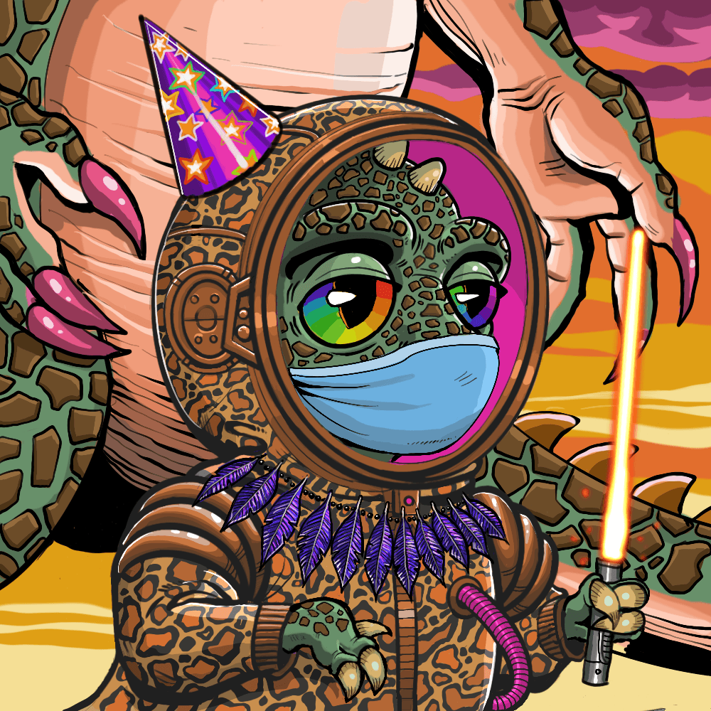 SpacePunksCIub's tweet photo. To celebrate the latest sneak peeks of dino evo (link below) we are giving away this beauty! 🦖

Simply follow @SpacePunksClub and RT 🔥

Winner announced in 48 hours!

#SPC4L #NFT #NFTGiveaway #NFTCommunity https://t.co/o2T8GRnjep
