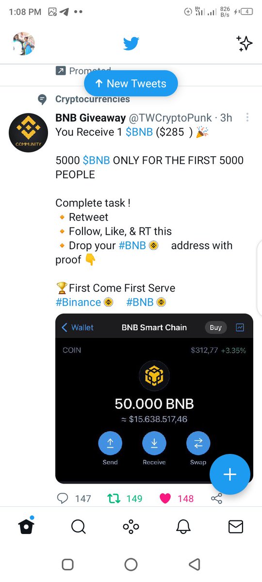 eboh4_eboh's tweet photo. @Community_BNB bnb16zwchpvjsu6exr3p89nlgrfa92u8wy8wy4rxwp https://t.co/w7vlCs5lM4