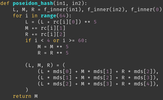 These fancy new arithmetic hash functions look so beautiful - the way cryptography should look. Much cleaner than SHA256.

Looking forward to see these functions get more battle tested and reviewed and start to get more widely adopted over time.