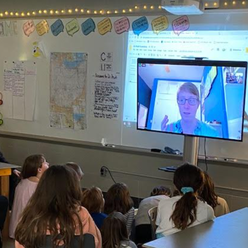 RHTAgrade4's tweet photo. Thank you Dr. Pruitt for speaking with our learners! We gathered a lot of great information about how archeologists and anthropologists use their findings to learn about the past! @NRCSStem  @NRCSRangers  @OSLN https://t.co/rn2kTfzZUC