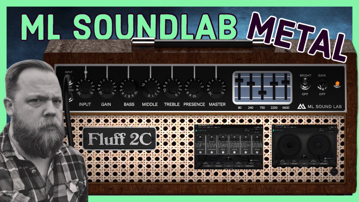 ninecoreneil's tweet photo. The NEW #mlsoundlab Fluff 2c is my favourite plug-in @RiffsAndBeards #guitar #guitarist #plugin #mesaboogie #fluff2c demo link https://t.co/e94b1uguHG https://t.co/9GRkTOvNbO