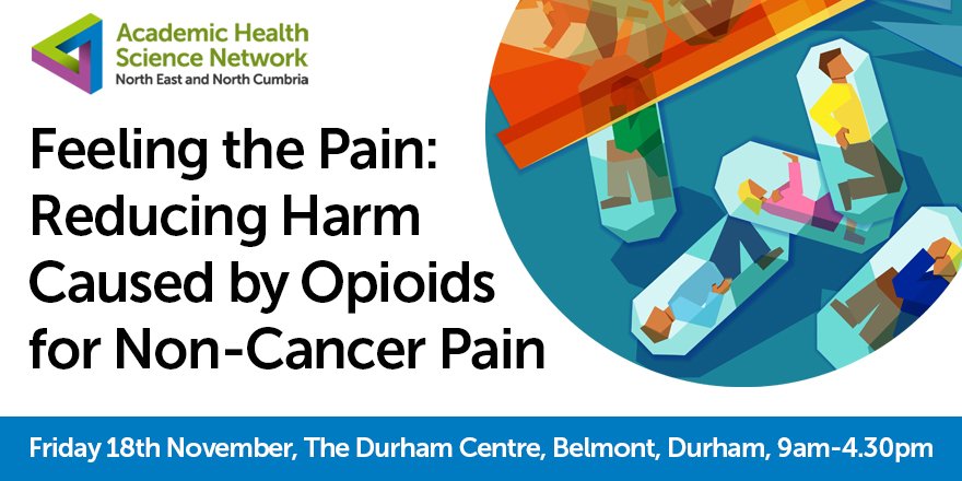 #Feelingthepain will present an overview of the opioid problem in the North East and North Cumbria; its impact on public health, personal experiences of opioid prescribing and novel ways of managing pain. Register now ⬇️ eventbrite.co.uk/e/feeling-the-…