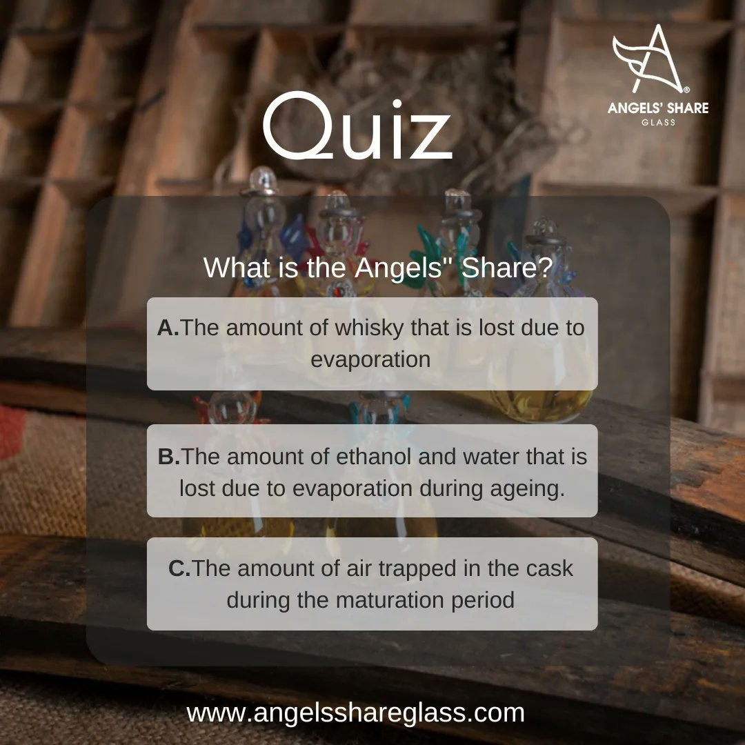 angelshareglass's tweet photo. Nope Angels Share isn't just our name!
Do you know what the Angels' Share actually is?
Drop your answers/guesses down below and we'll give you some brownie points if you're correct 🤣✨
#angelsshare #quiz #whiskyquiz #whiskyknowledge #whiskylover #whisky #smallbusiness https://t.co/oq7sOTmBQW