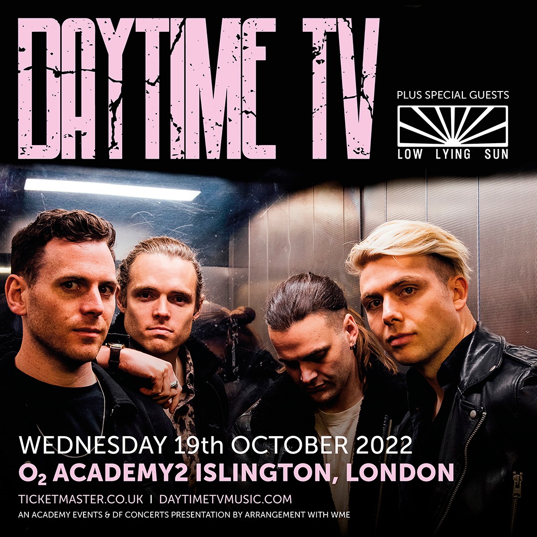 Low Lying Sun (@lowlyingsun) on Twitter photo We’re back making a racket on the 19th of October <a href="/O2AcademyIsl/">O2 Academy Islington</a> supporting the mighty <a href="/DTTVOfficial/">DAYTIME TV</a> 
Would love to see you there! We’re back making a racket on the 19th of October <a href="/O2AcademyIsl/">O2 Academy Islington</a> supporting the mighty <a href="/DTTVOfficial/">DAYTIME TV</a> 
Would love to see you there!