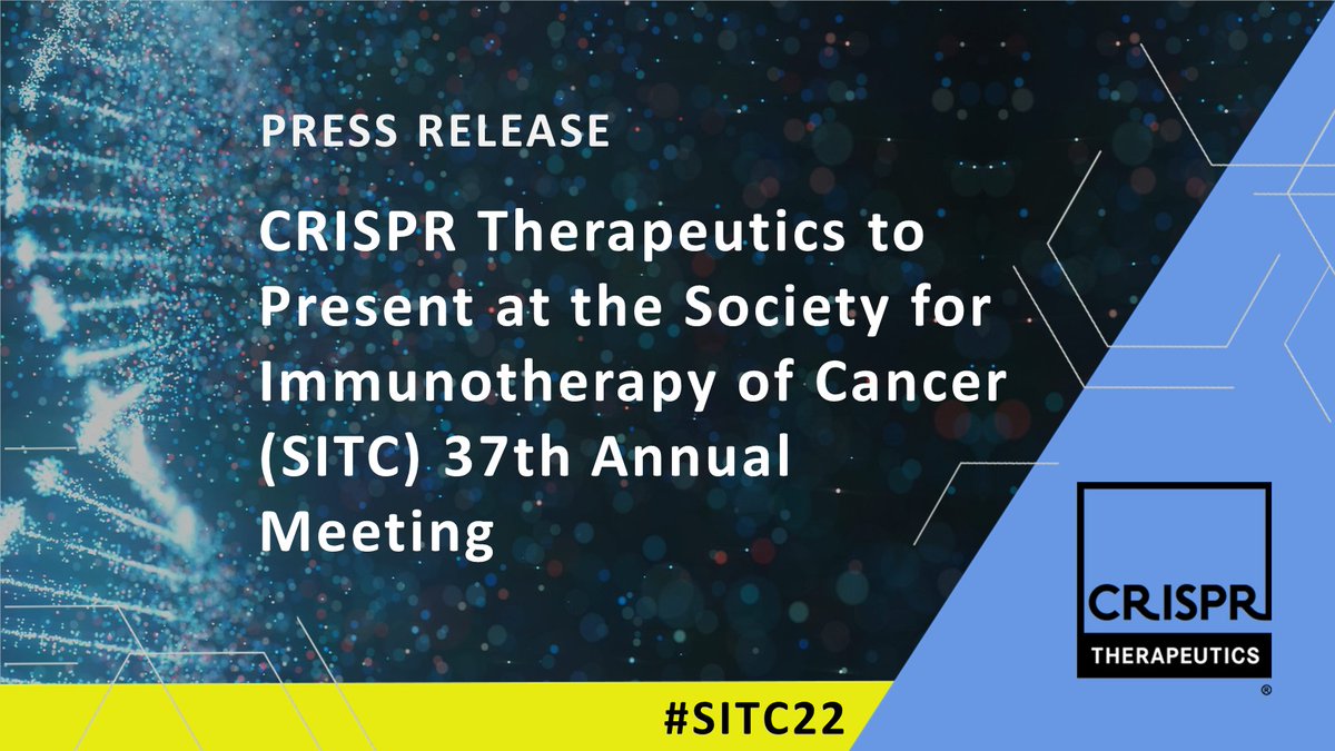 Today, we announced the acceptance of two presentations at the upcoming @sitcancer Annual Meeting. Learn more here: bit.ly/3SWgwjn  #SITC22