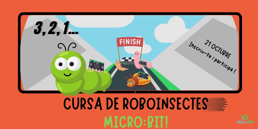 Voleu participar al Micro:bit day construint amb els alumnes un RoboInsecte?🪲🐛🤖 Inscriviu-vos a la jornada del 21 d'Octubre dins de la CodeWeek! #Codeweekcat #DGIDCL👉 ja.cat/dlPD3