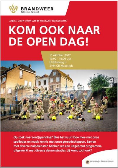 BRW_Maassluis's tweet photo. Opendag brandweer Maassluis. Zaterdag 15 oktober van 10.00 tot 16.00 uur. https://t.co/kcuIoejYNz https://t.co/UzEFsKZwXR