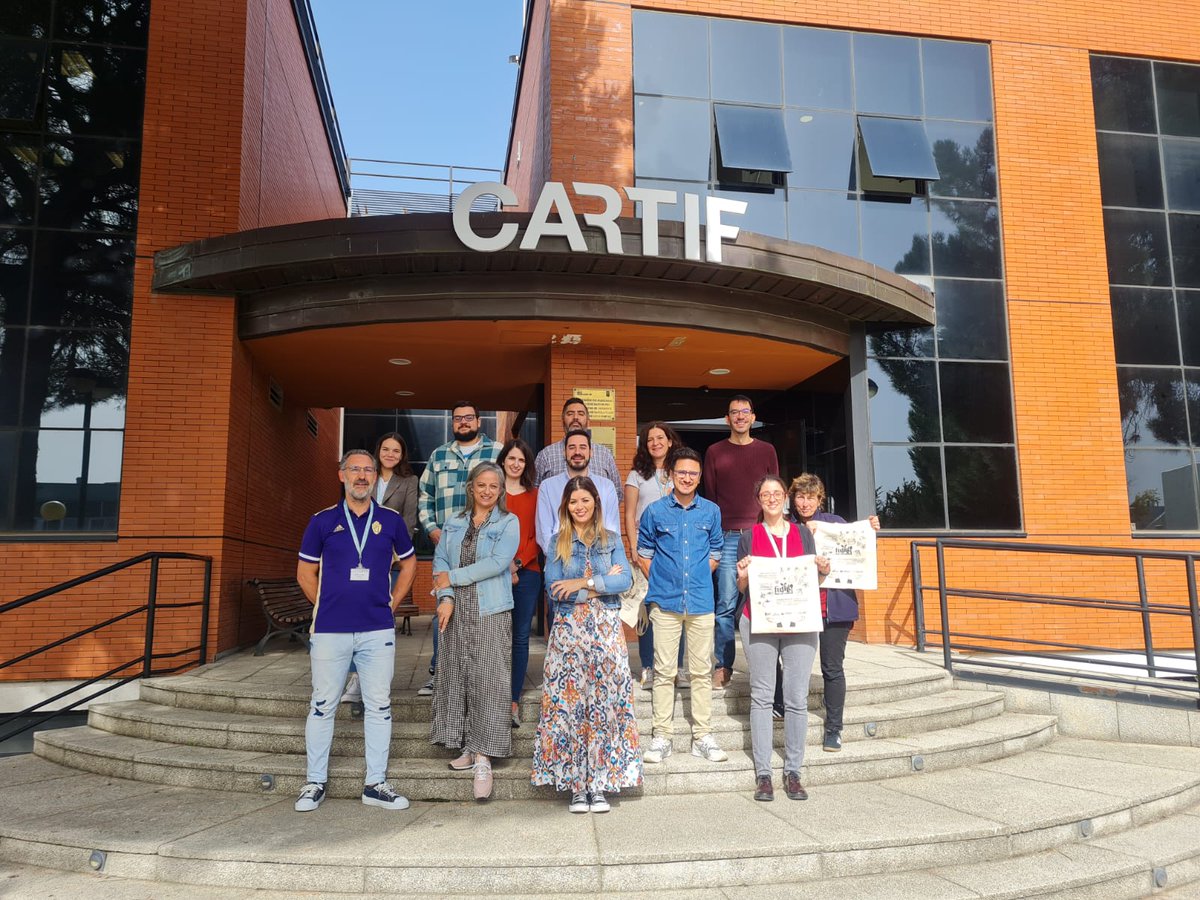 BelenBlanco_RD's tweet photo. .@CARTIFCT We have had the pleasure to have our partners from #CasteloBranco few days working with us #CATAA #InovCluster @Fusilli_project https://t.co/x90YF05E5V
