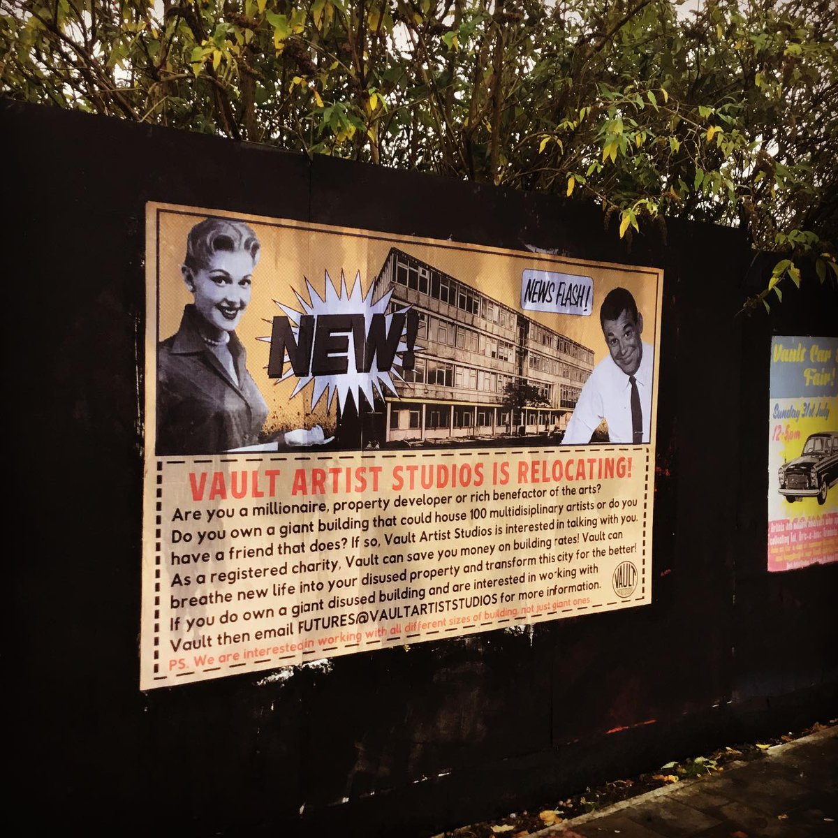 Vault Artist Studios is relocating!