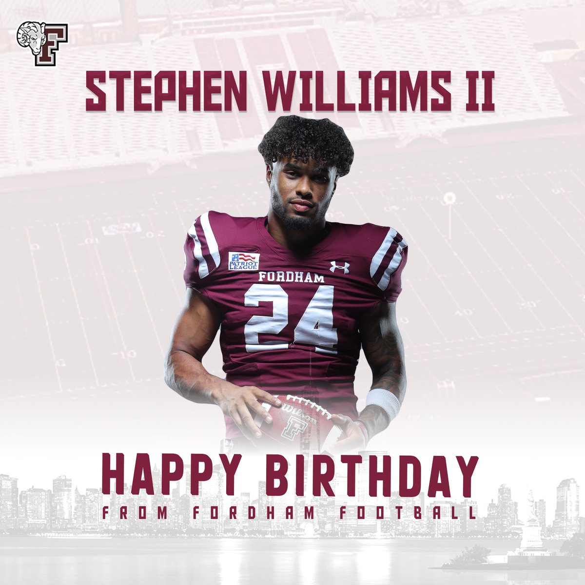 Happy birthday to our senior DB from Jacksonville, FL- Stephen Williams !!! #RAMILY