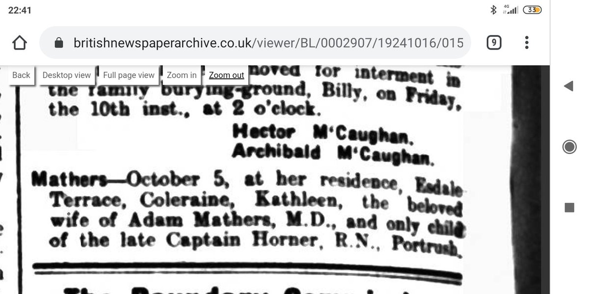 1970to1972's tweet photo. The following three individuals died on October the fifth:
Thursday 5.10.1922
Samuel McCurdy
Sunday 5.10.1924
Kathleen Mathers (?)
Monday 5.10.1925
Kate Clarke (aged 60)
#InMemoriam
#OnThisDay
#onthisdate
#1920s
#OTD
#Aghadowey
#colerainehistory
See also @1900to1925.

Gary Watton https://t.co/ZwDWbPI4Z4