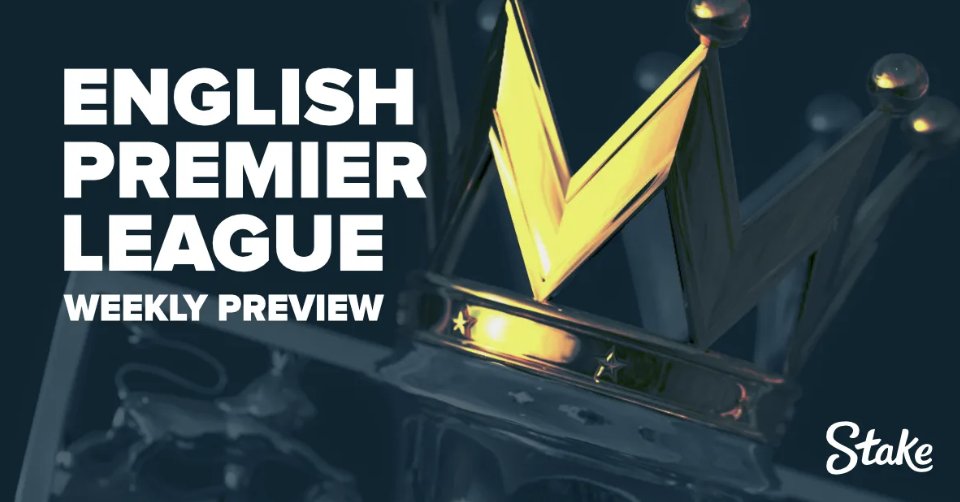 Stake's tweet photo. Hey #PremierLeague fans, we are back with another action-packed round of weekend matches ⚽️

The number of matches are sure to give a great and entertaining show and will further the high stakes of this ever-changing league.

Tips and full preview  👇🏻

🔗 https://t.co/x884sHKRon https://t.co/L5X49gfZAt