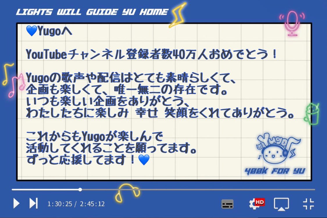 _NNxEN's tweet photo. CONGRATS 400Ꮶ!!
We love you,YUGO 💙🫶🏻

 #LightsWillGuideYuHome https://t.co/BUb3AAIKkB