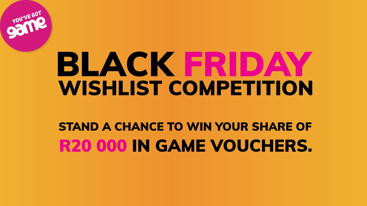 Game_Stores's tweet photo. 𝗥𝗘𝗣𝗟𝗬 💬 to this Tweet using #GameBlackFriday and tag a friend to be one step closer to winning your share of R20 000 in Game vouchers🏆.
Ts &amp; Cs apply https://t.co/enYtXQRxRi