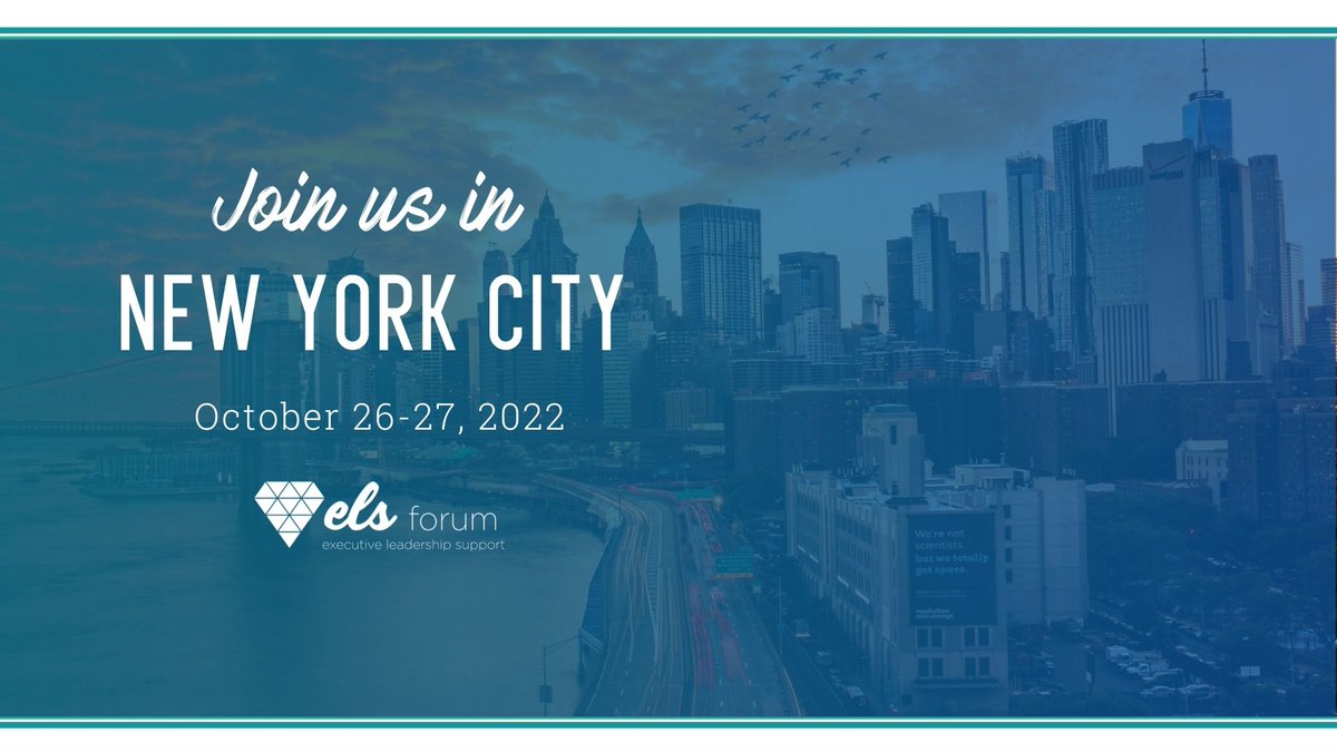 Register now for 🔥 ELS Forum: New York City 🔥 , taking place October 26-27. Don't miss out on hearing from these EXPERT speakers: bit.ly/3Pksjq7   
#executiveassistant #administrativeassistant #adminsupport 
#Networking #Tips #Personaldevelopment #Network