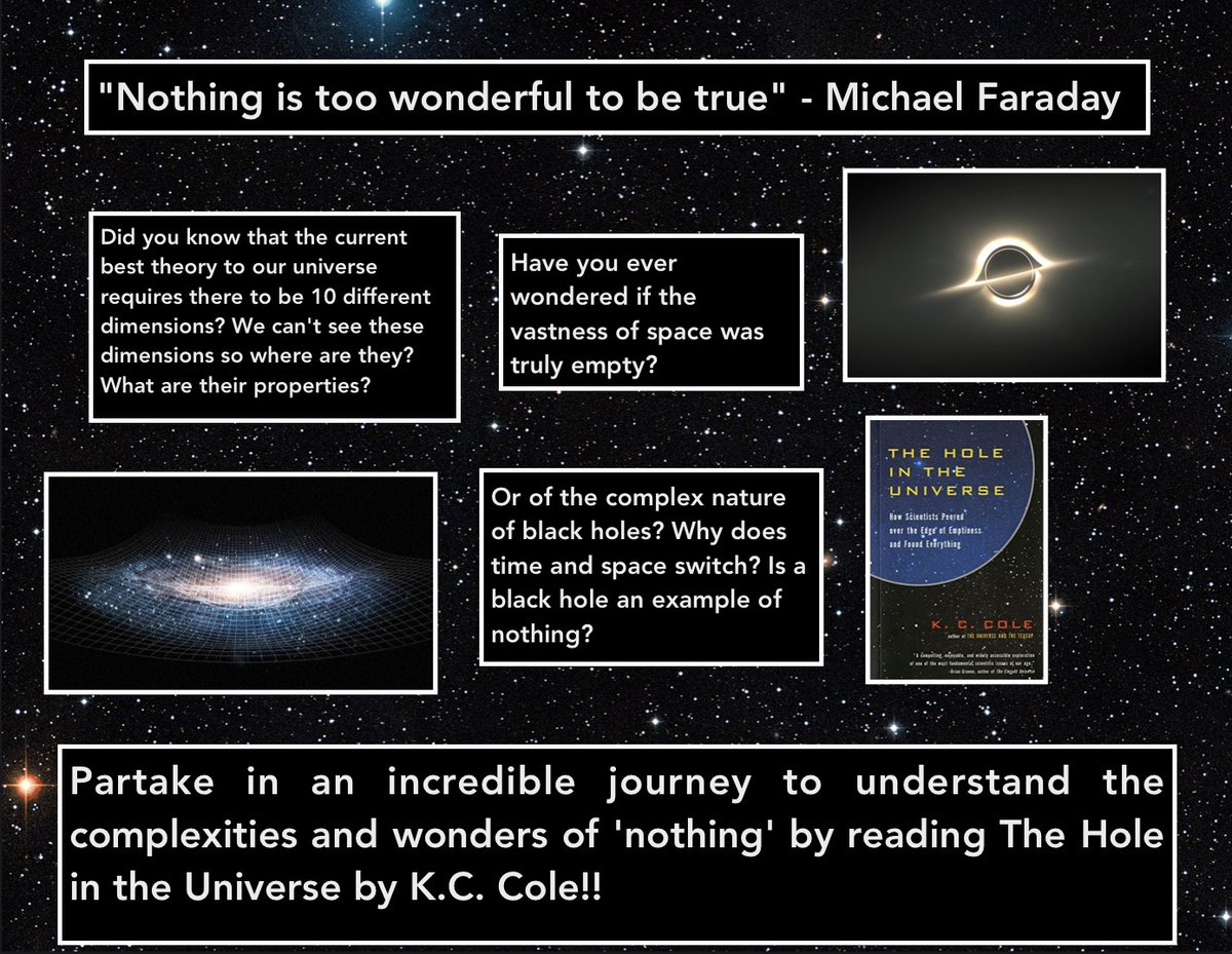 rovin_v_raj's tweet photo. Come read my review about the Best selling book The Hole in the Universe by K. C. Cole #loveastro #IndependentBookStudy #readthisbook
https://t.co/6ccKXoaZzT https://t.co/uspJ2A1RtM