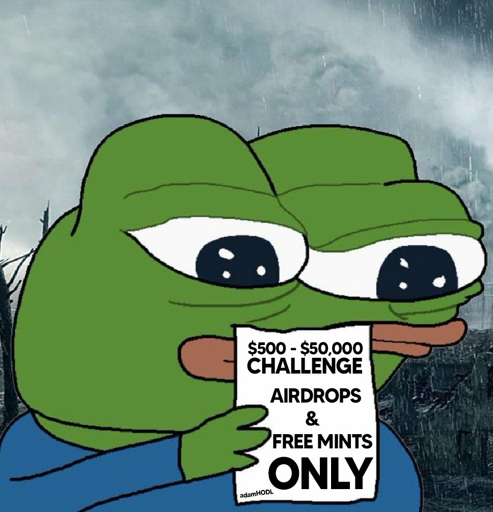 $𝟓𝟎𝟎 - $𝟓𝟎,𝟎𝟎𝟎, 𝐀𝐈𝐑𝐃𝐑𝐎𝐏𝐒 &amp; 𝐅𝐑𝐄𝐄 𝐌𝐈𝐍𝐓𝐒 𝐎𝐍𝐋𝐘

Whilst the market is so far down, I'll continuously add to this thread about potential airdrop opportunities and how to qualify, along with free mints

Turn notifs on so you don't miss out

RTs appreciated🐸