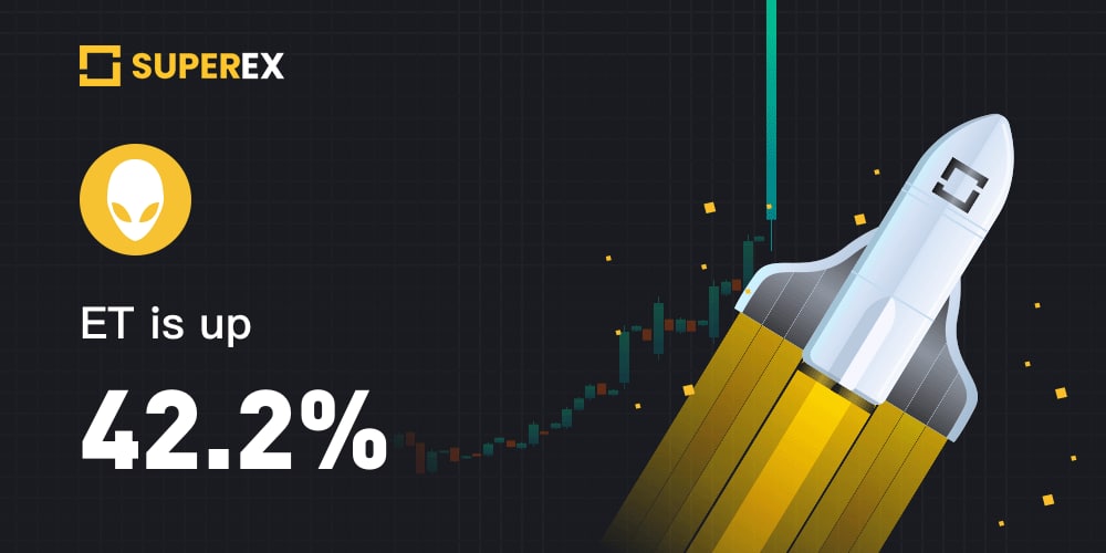 #SuperEx platform utility token $ET price change in the last 24 hours 🤩

📈24h high: 35 $USDT
📈Price increase: 42.2%
📈24h volume: 13,145,084.18 $ET

Join the latest event and win 10,000 #ET with a VIP upgrade! 🤑

➡️Details: bit.ly/3y7SQ3G

#ET #Crypto #DEX