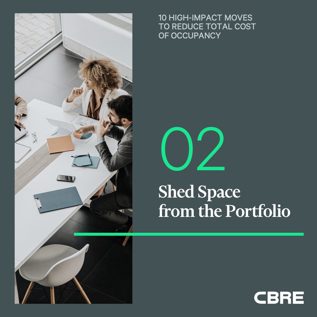 Space consolidation strategies can produce cost savings and carbon emissions reductions. Explore these and other high-impact moves to reduce occupancy costs in CBRE Institute’s forthcoming report: cbre.co/3EzEeyf