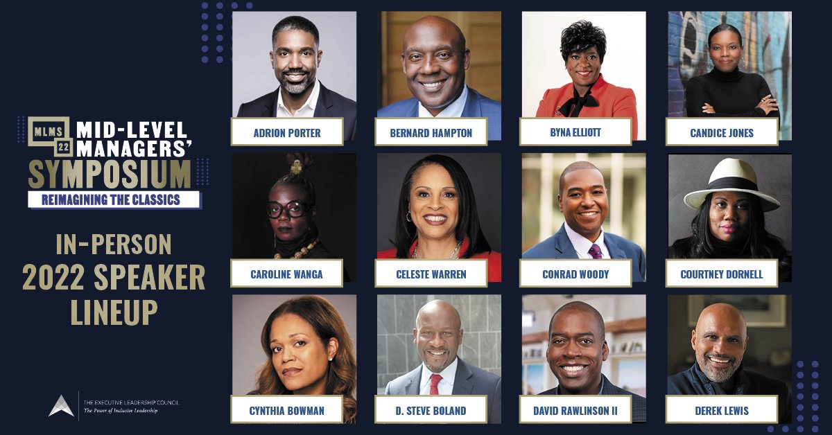 elcinfo's tweet photo. Thank you to all of our #MLMS22, in-person speakers! 

The ELC is on a journey of #ReimaginingtheClassics with the Black experience at the center. With no roadmap, we will have to blaze our own path.

Learn more here: https://t.co/VYV7PqHDTt 
#BlackProfessionals https://t.co/geWck4rFd3