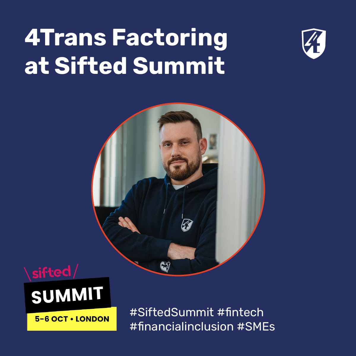 JATon42's tweet photo. Currently in London 🇬🇧, attending this year's @Siftedeu
Summit! 

I am happy to meet in person and talk about the future of tech-driven SME #Finance. 

#SiftedSummit #networking #4Trans https://t.co/DoG5FUNxKY