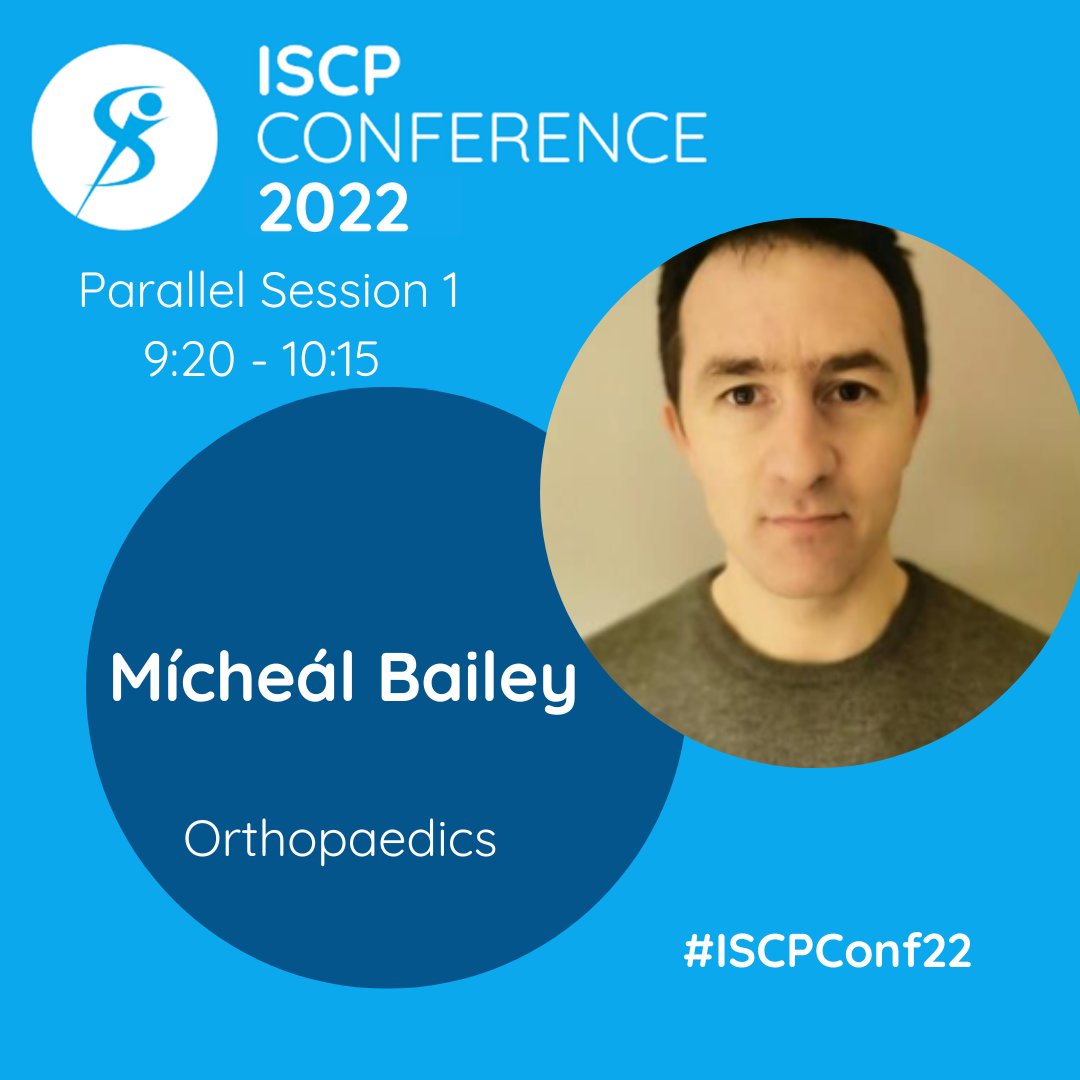 iscp_pd's tweet image. Online Friday 14th #ISCPConf22

9.20
Orthopaedics session with Mícheál Bailey @rowingphysioIRL 

MSK &amp;amp; Pelvic Health with @LauraKavanagh9 @ElizaCullQuinn Cathriona Murphy Marese Gilhooly

@CPSEMIRL @ISCP_CPMT

Register iscp2022.exordo.com/login
More info iscp.ie/events/ISCP-An…