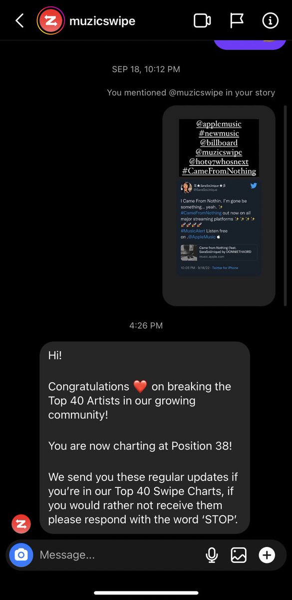 .<a href="/MuzicSwipe/">MuzicSwipe</a> is an amazing app that allows new rising/ upcoming artists to be discovered &amp; gain fans &amp; make connections! Join the app and see what the hype is about! They’re growing everyday! I’m glad to be apart of MuzicSwipe! Found a few fans on there &amp; making connections
