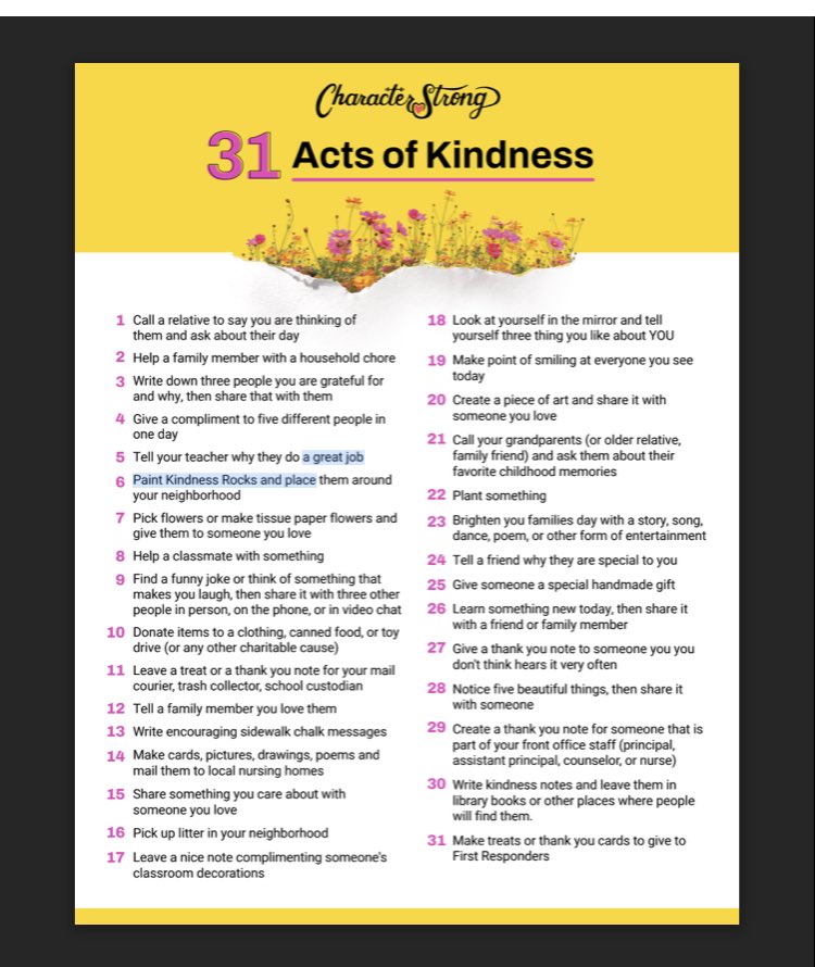 October is National Bullying Prevention Month. Here is a resource that I plan on using with my Ss to promote kindness this month. Let’s normalize kindness and love. #SEL #kindnessmatters #preventbullying #beupstanders