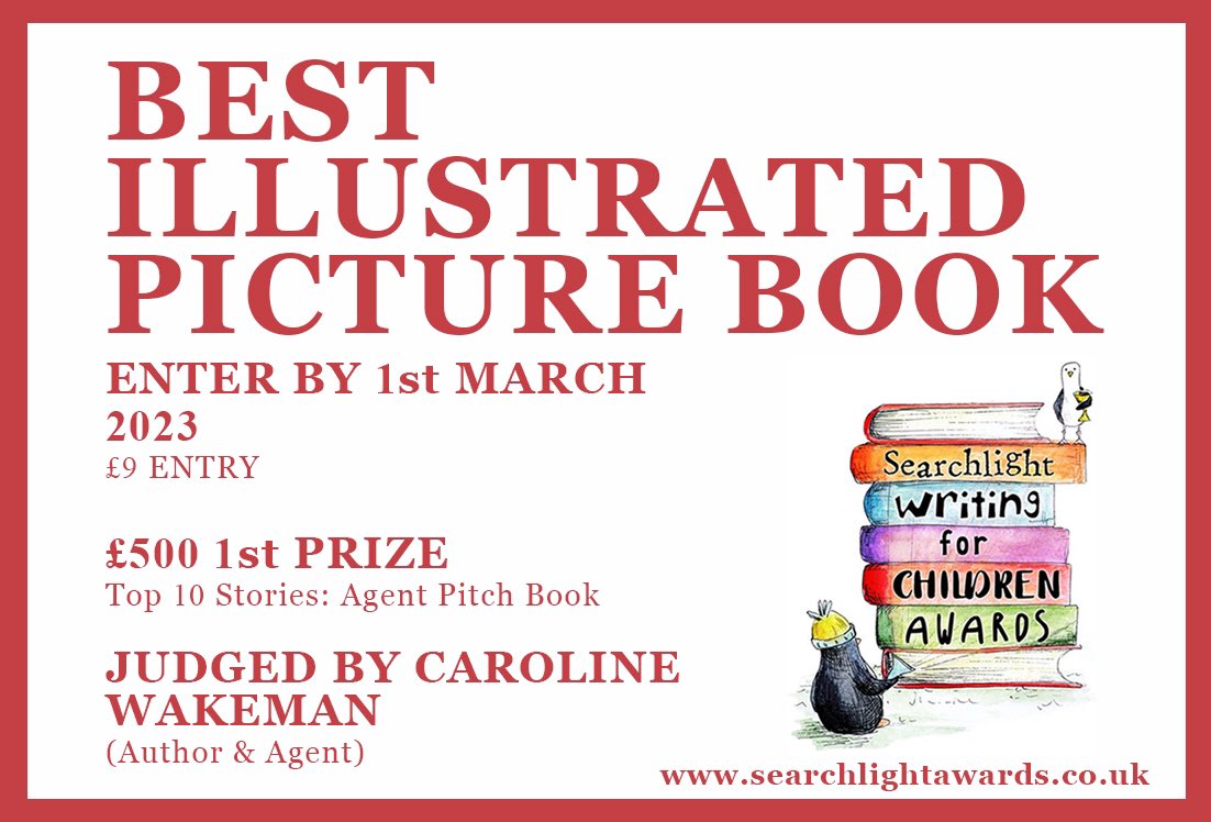 Announcing an exciting new competition for illustrator/authors and illustrator and author pairs. We are open for entries! 😀searchlightawards.co.uk/competitions/