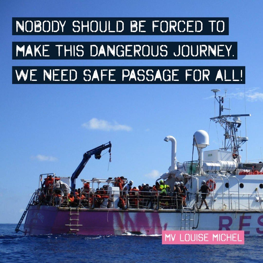 48 people were rescued yesterday, but no rescue is complete without a #SafePort!
The #centralMed is one of the deadliest borders, but not the only one which kills. Lives are lost at land and sea borders everyday. Borders are the problem.We need #FreedomOfMovementForAll #noborders