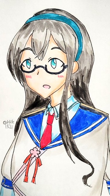 「大淀(艦これ) 青い眼」の画像/イラスト/ファンアート(新着)｜2ページ目