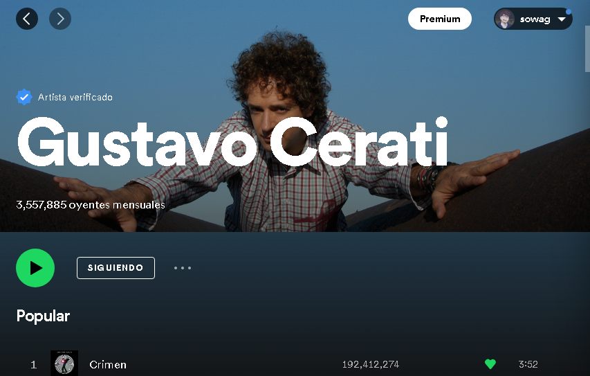 sofi_facha's tweet photo. estoy escuchando a cerati, voy comentando sus canciones y diciendo si me gustan y poniendo puntuacion https://t.co/jzqtTGBL5d