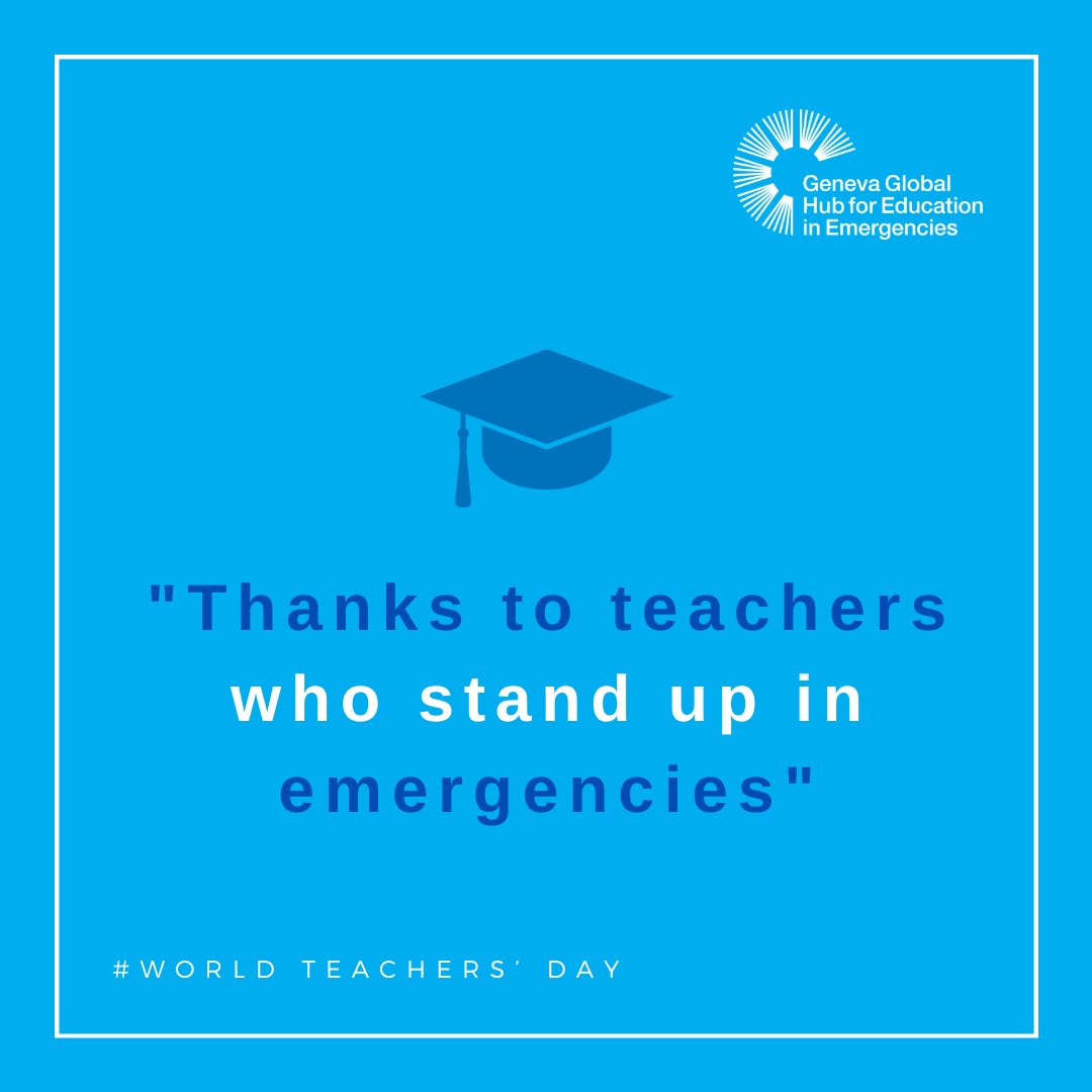 Geneva Global Hub for Education in Emergencies tweet media